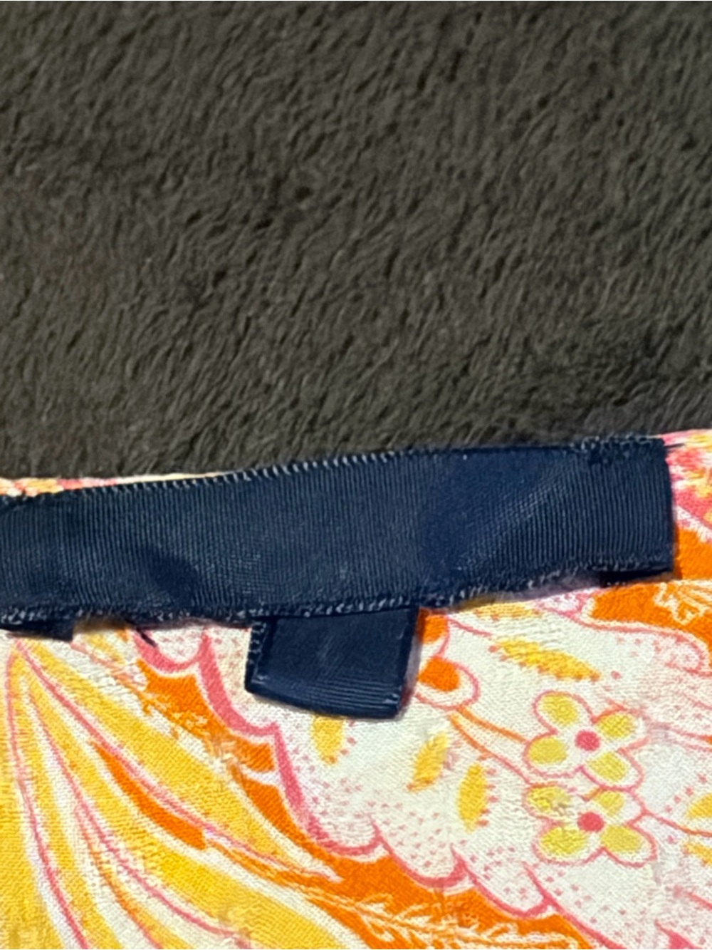 Orange Floral Summer Blouse - Picture 2 of 3